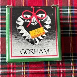 Gorham Full Lead Crystal Holiday Heart